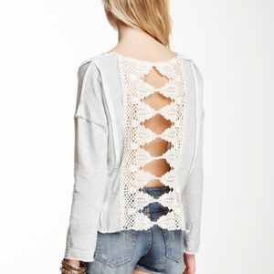 Free People Victorian Lace Pullover